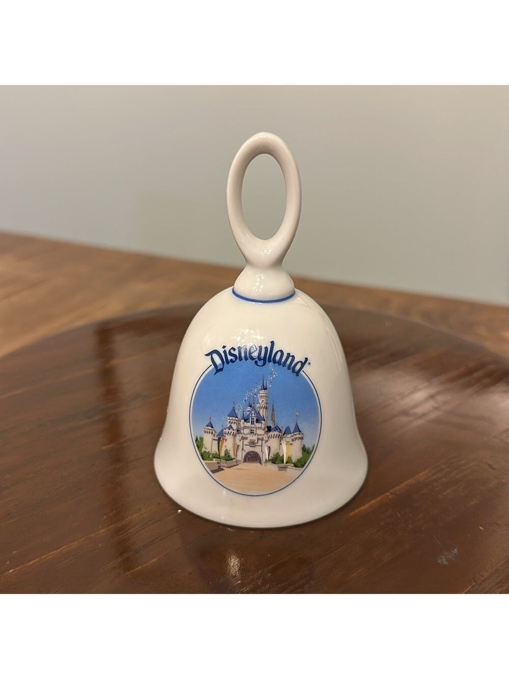 Vintage Disneyland Souvenir Ceramic Bell. Featuring the Sleeping Beauty Castle.